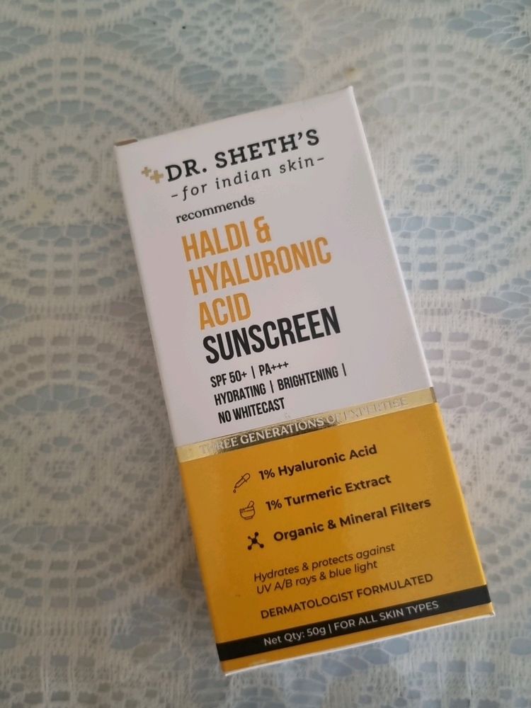 Dr Sheths Haldi & Hyaluronic Sunscreen