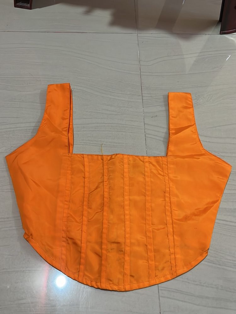 Orange Crop Top - La Chic Pick XS Size