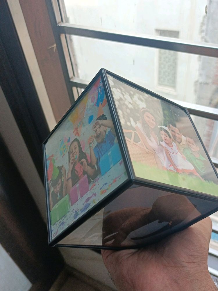 Hexagonal Rotating Photo Frame