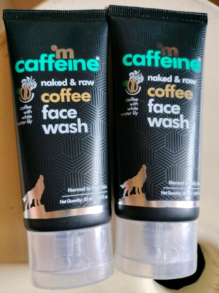 M Caffeine Naked And Raw Coffee Face Wash Pack 2