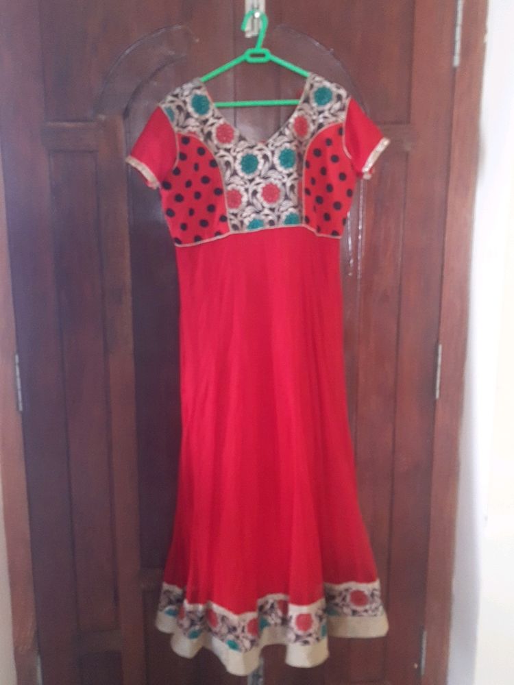 Price Drop🎉🎉🎉Red Anarkali Kurta Set