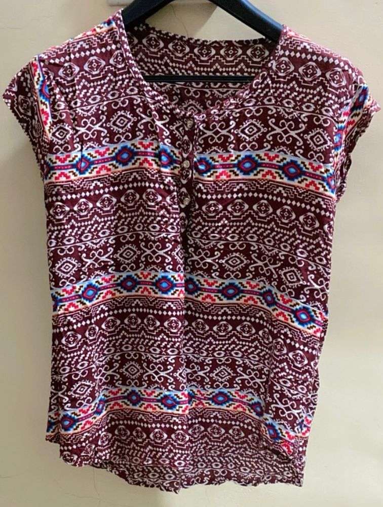 Printed Casual Top