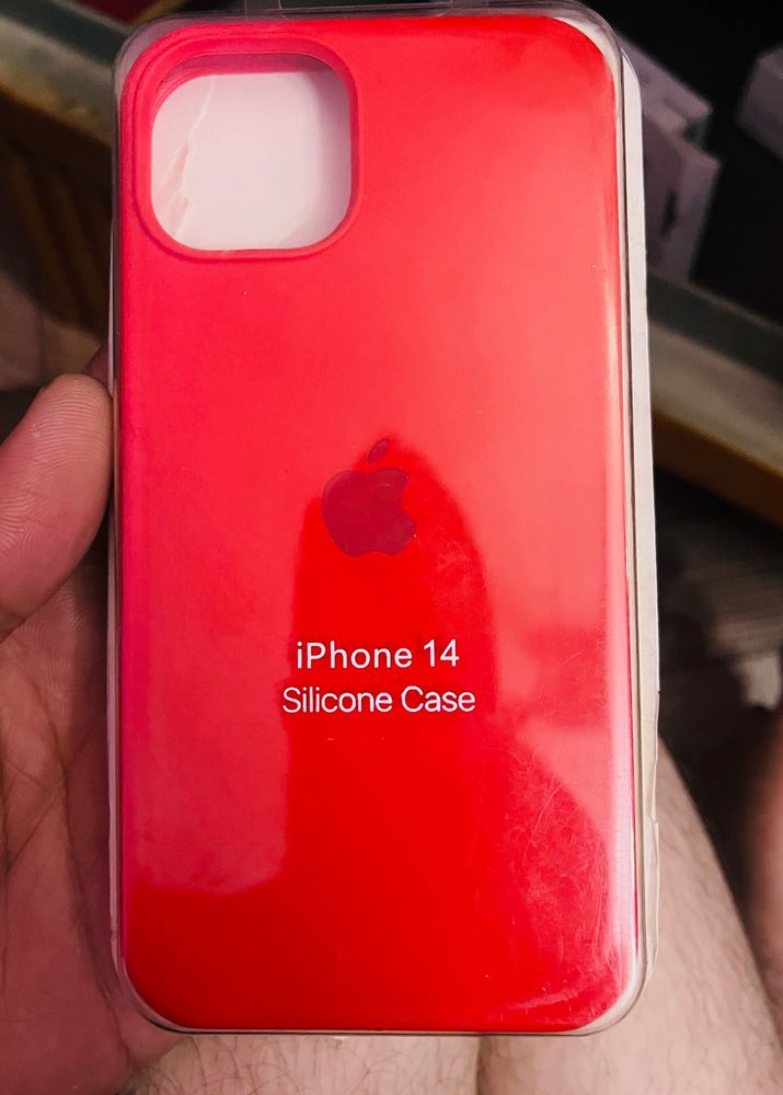 Iphone 14 Red Color Silicon New Cover