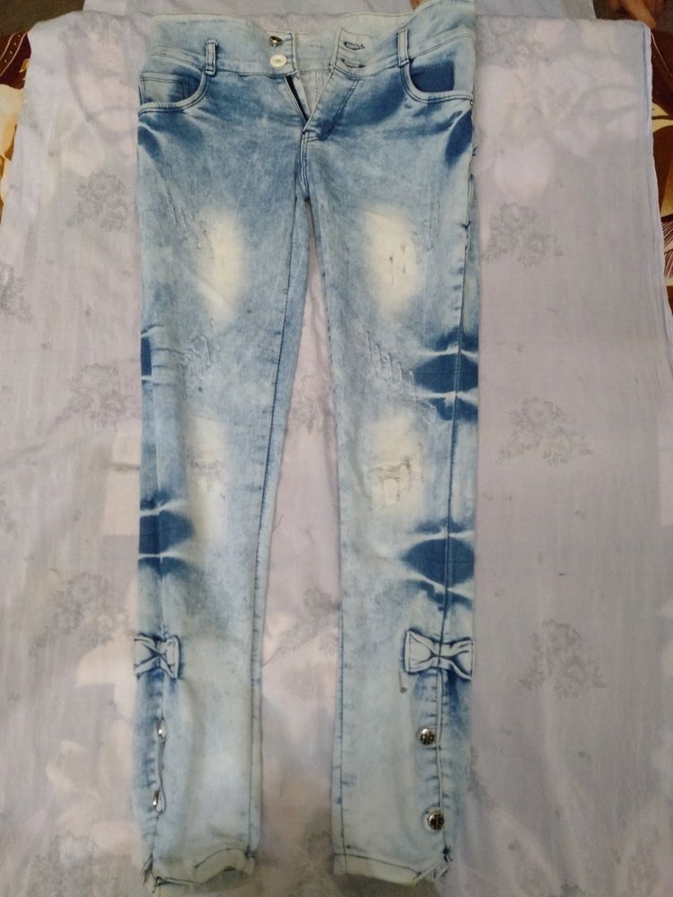 Blue Damage Jeans