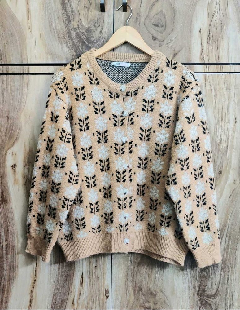 Light Brown Sweater Size-38