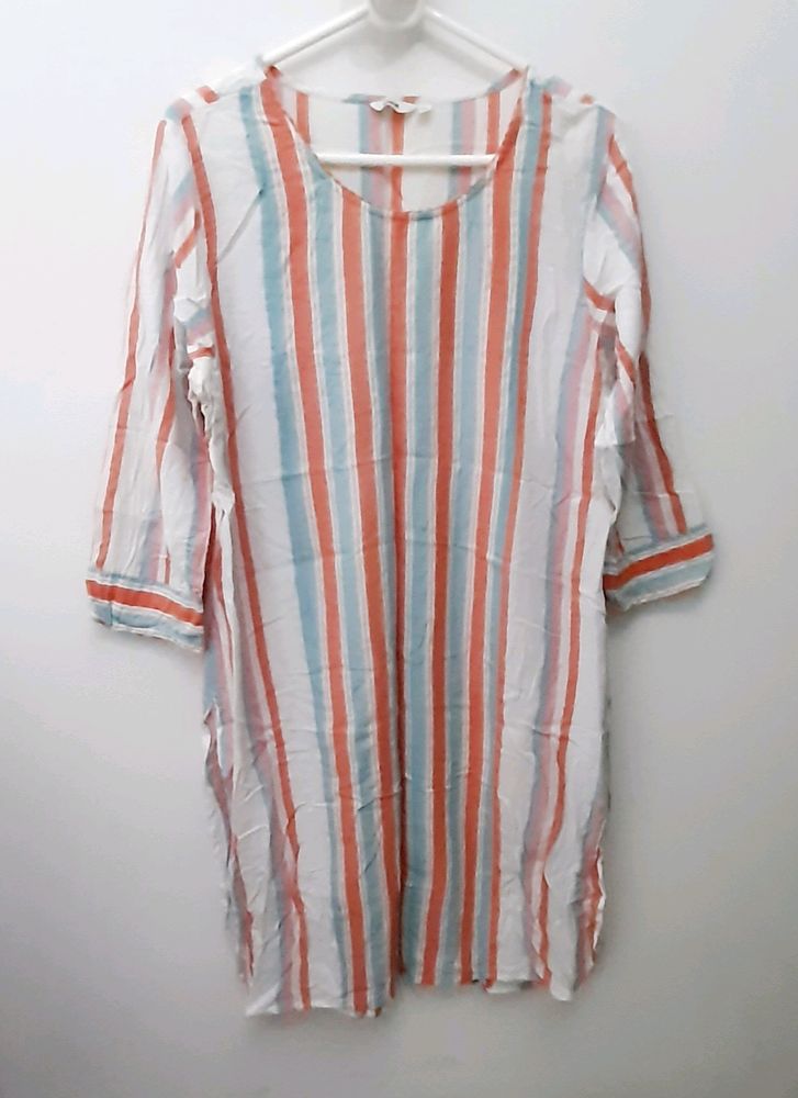 Pure Cotton Striped Kurta