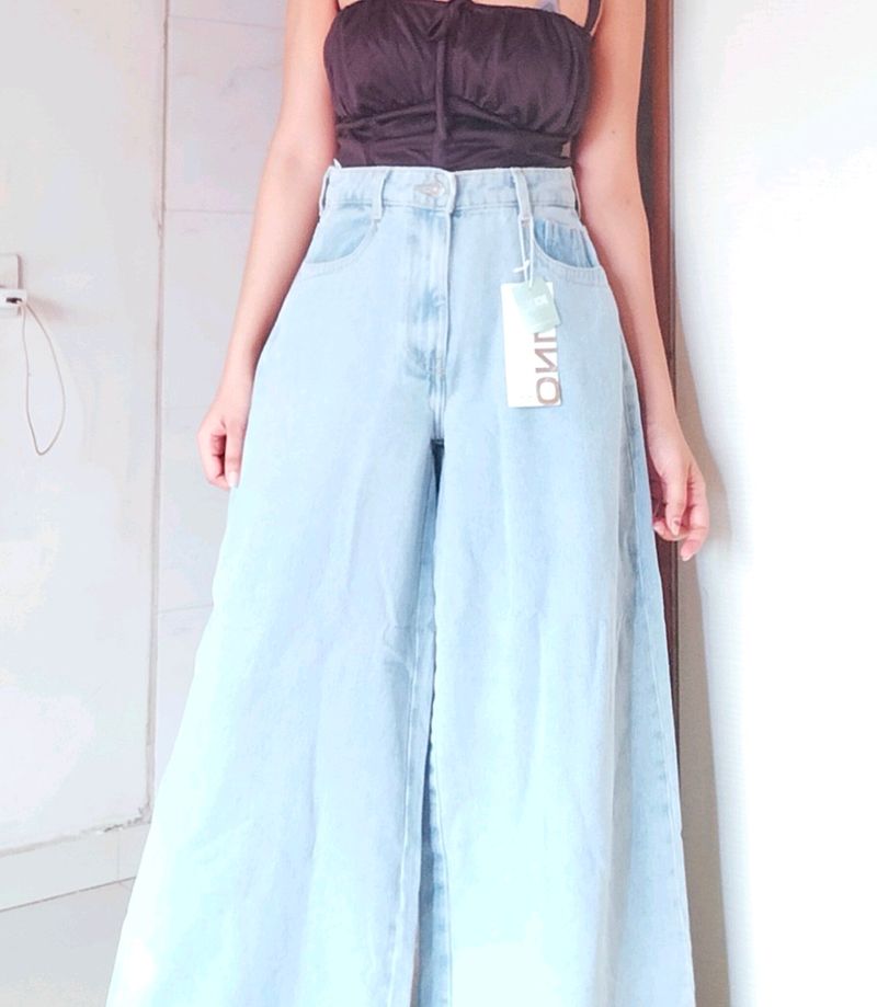 ONLY Wide Leg High Rise Jeans