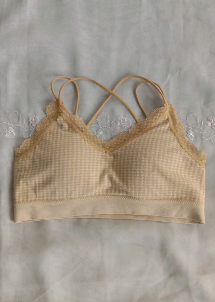 pale yellow bralette