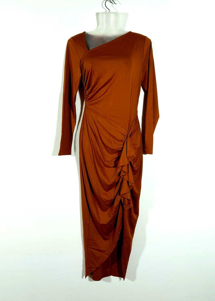 Brown Partywear Dress For Women's