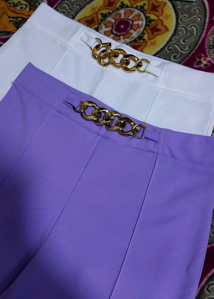 Purple Chain Trousers