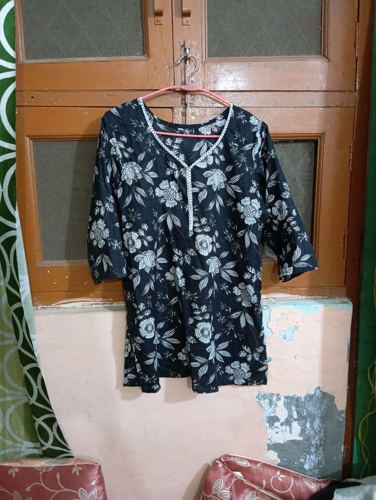 Short Kurta Black