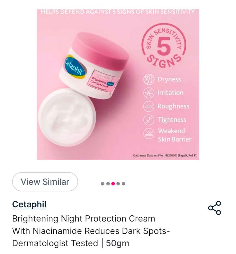 Cetaphil Brightening Night Comfort Cream