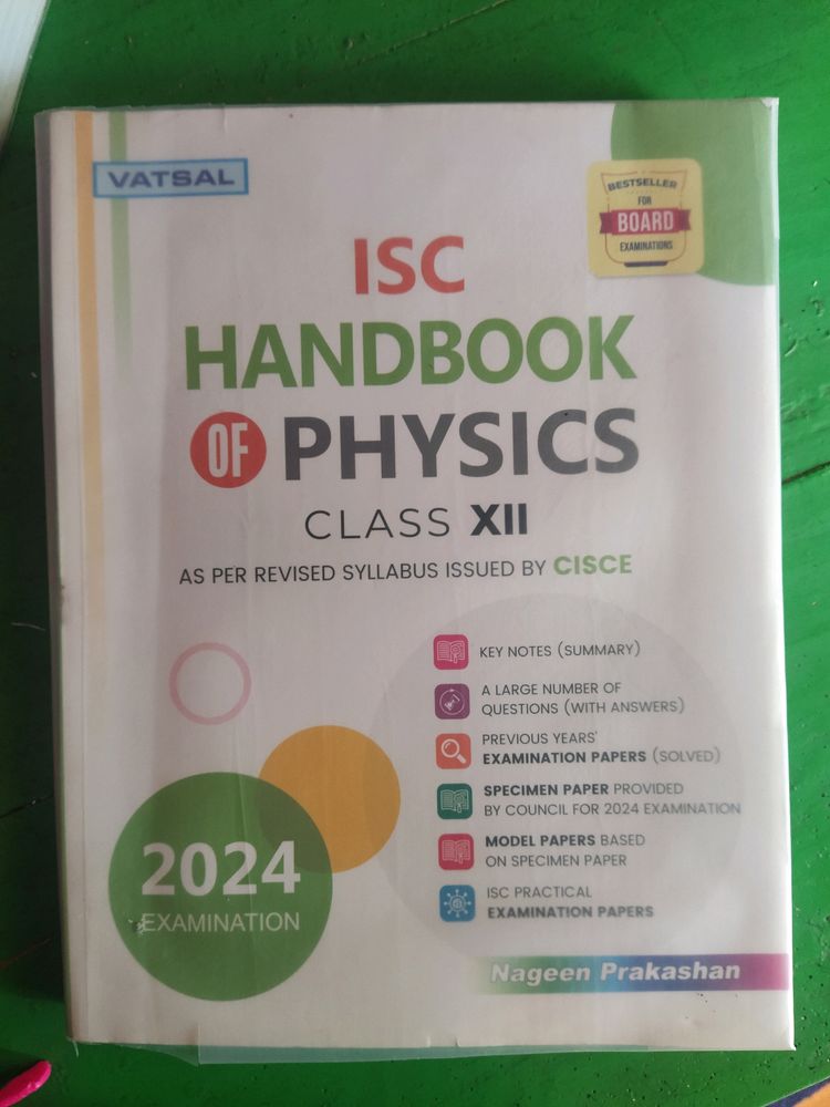 ISC Handbook Physics Class 12