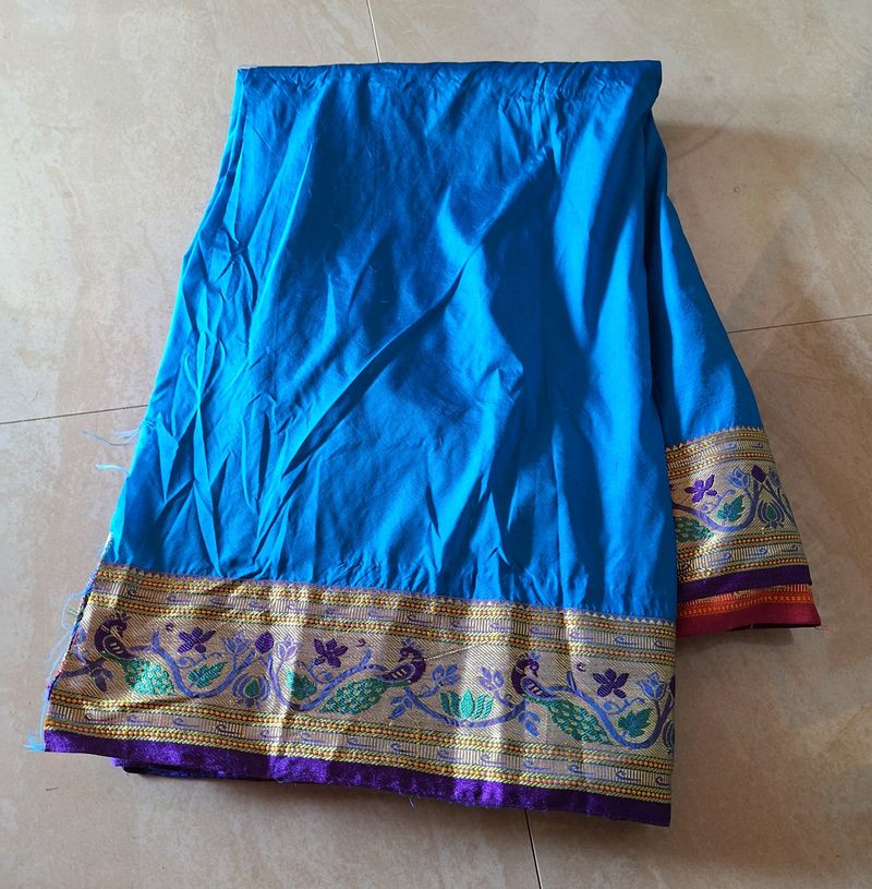 Pithani saree in blue