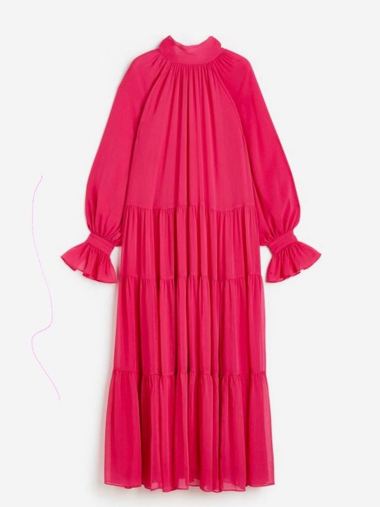 Tiered Pink Dress H&M |