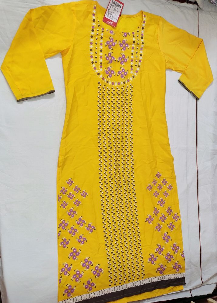 Yello Kurti New With Tags