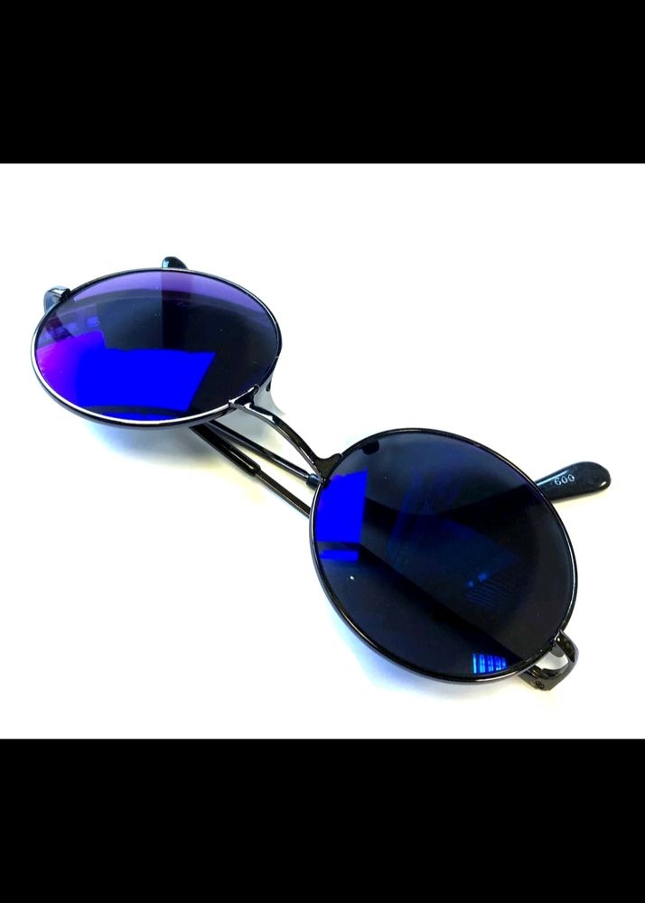 ROUND GLASS BLUE SHADES