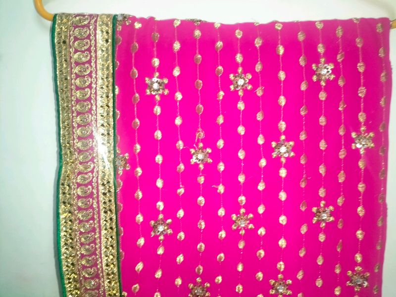 Pink Heavy Saree For Wedding