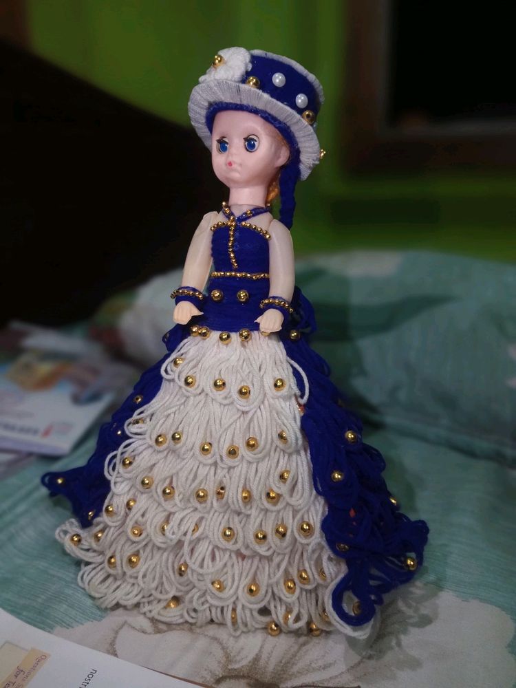 Bridal Doll Colour Blue And White