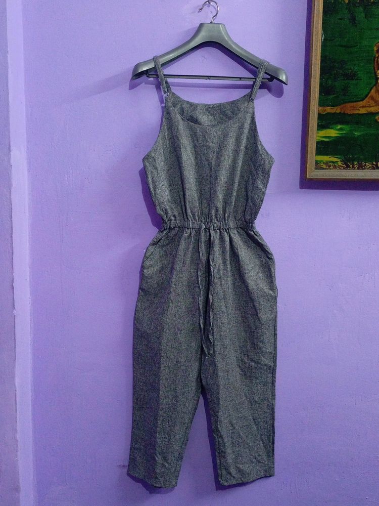 Fabulous Grey Jumpsuit For Girls And Women's