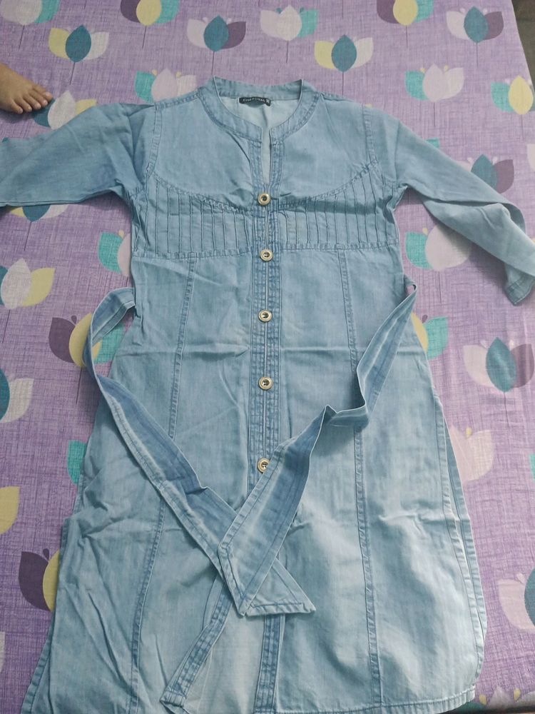 Denim Kurta For Fomal Wear