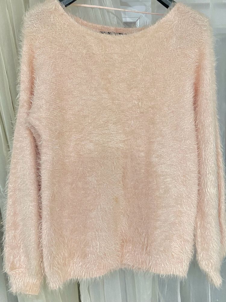 PINK FULL SLEEVES PULLOVER