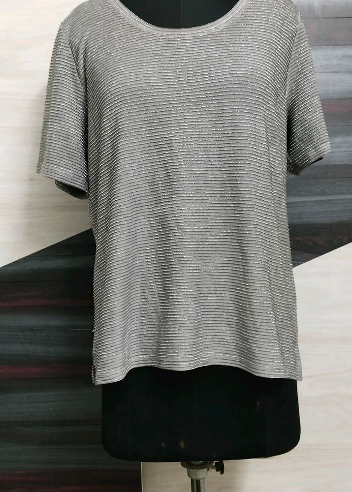 Plus Size Grey Top