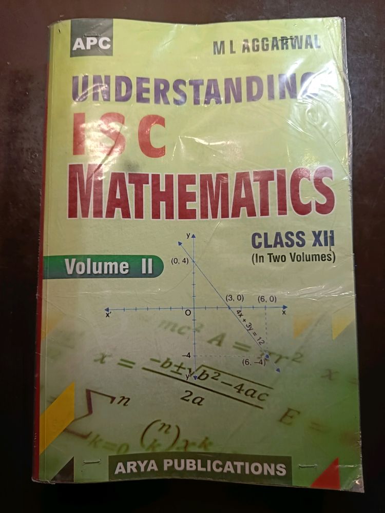 |ML AGGARWAL| ISC MATHEMATICS| CLASS 12th VOL2