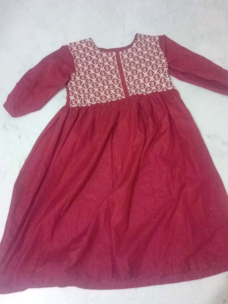 Varanga Maroon Anarkali