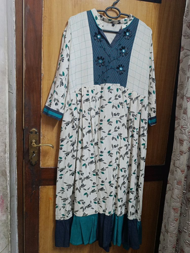 Khadi Cotton Long Kurti