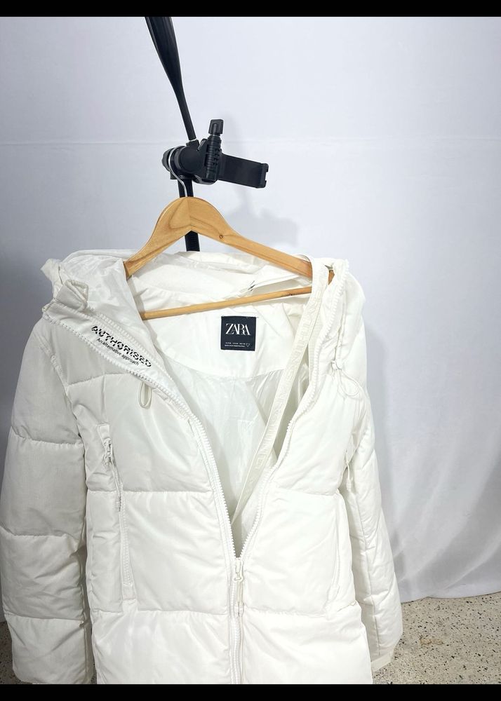 Zara Hooded Puffer Jacket