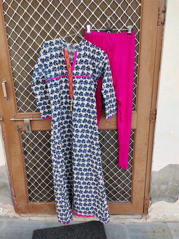 Front Cut Kurta Set