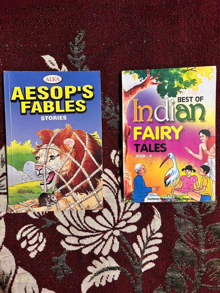 AESOP'S FABLES + INDIAN FAIRY TALES Book-4