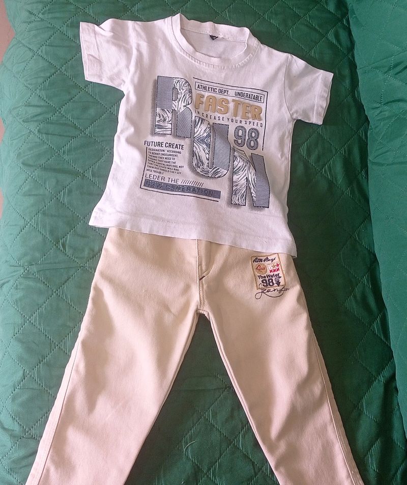 Trouser N Tshirt For Kids