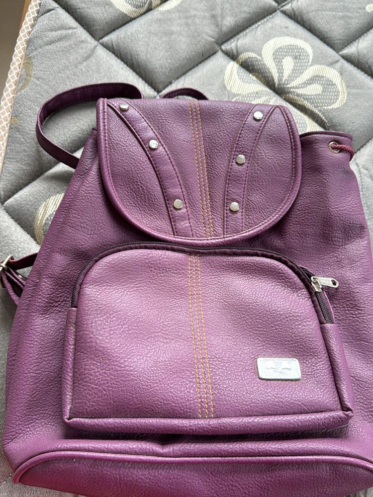 Purple College Bag