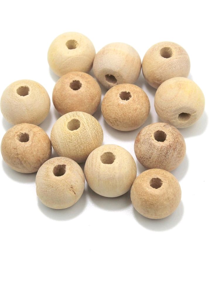 Natural Wooden Beads for Cotton Rope Art & Craft