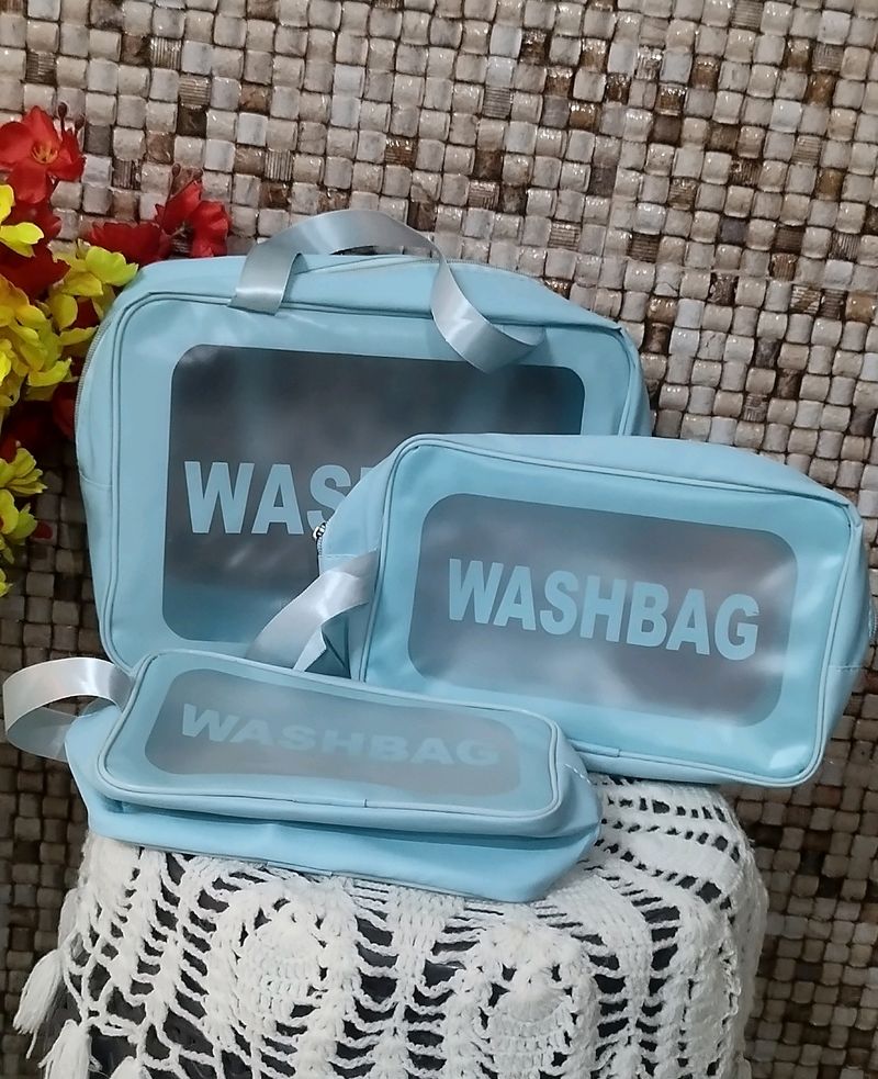 Set Of 3 Washbags