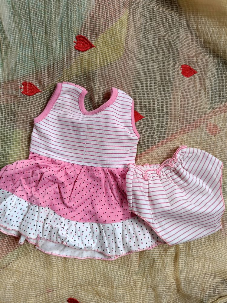 Baby Girl Dress Cotton Blend Upto 1 Years Old