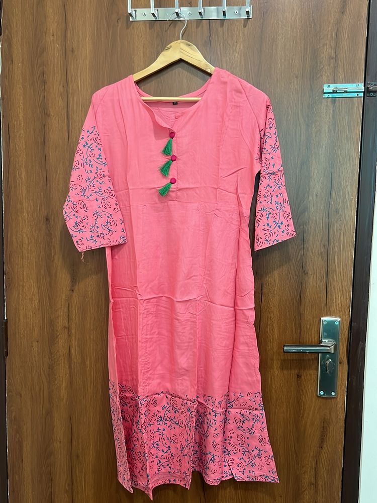 A Line Viscose Rayon Formal Kurta