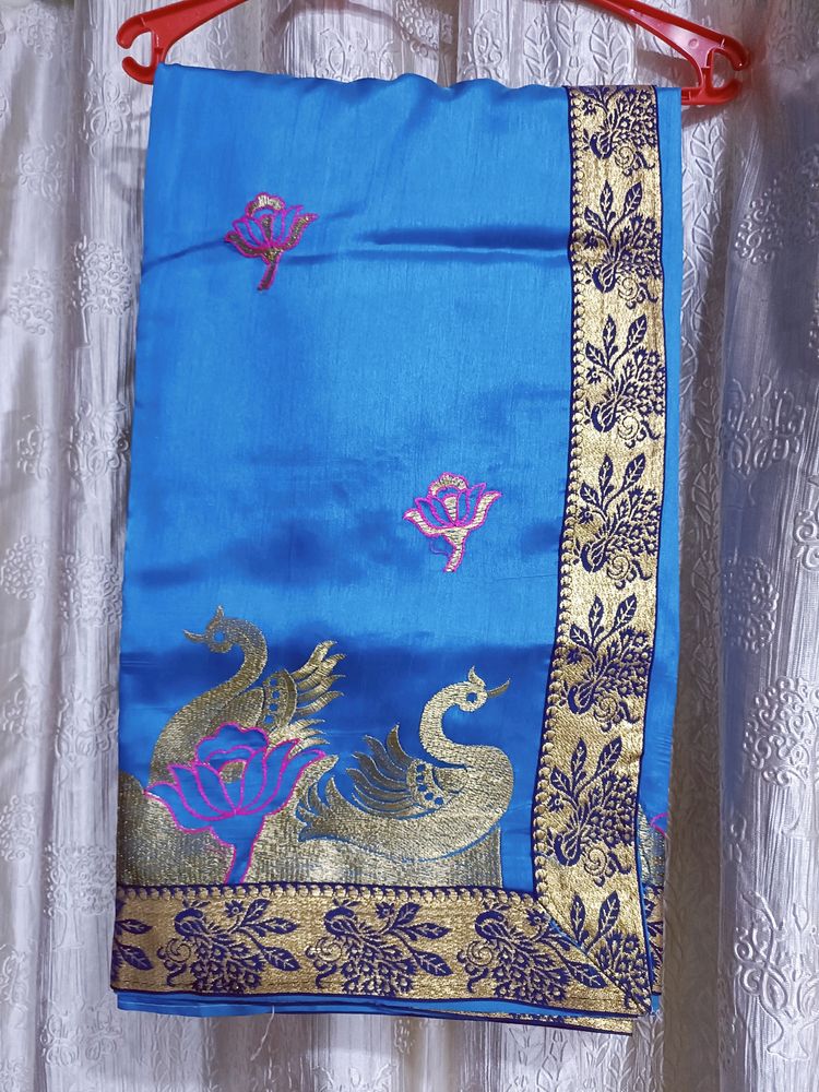 Beautiful peacock saree