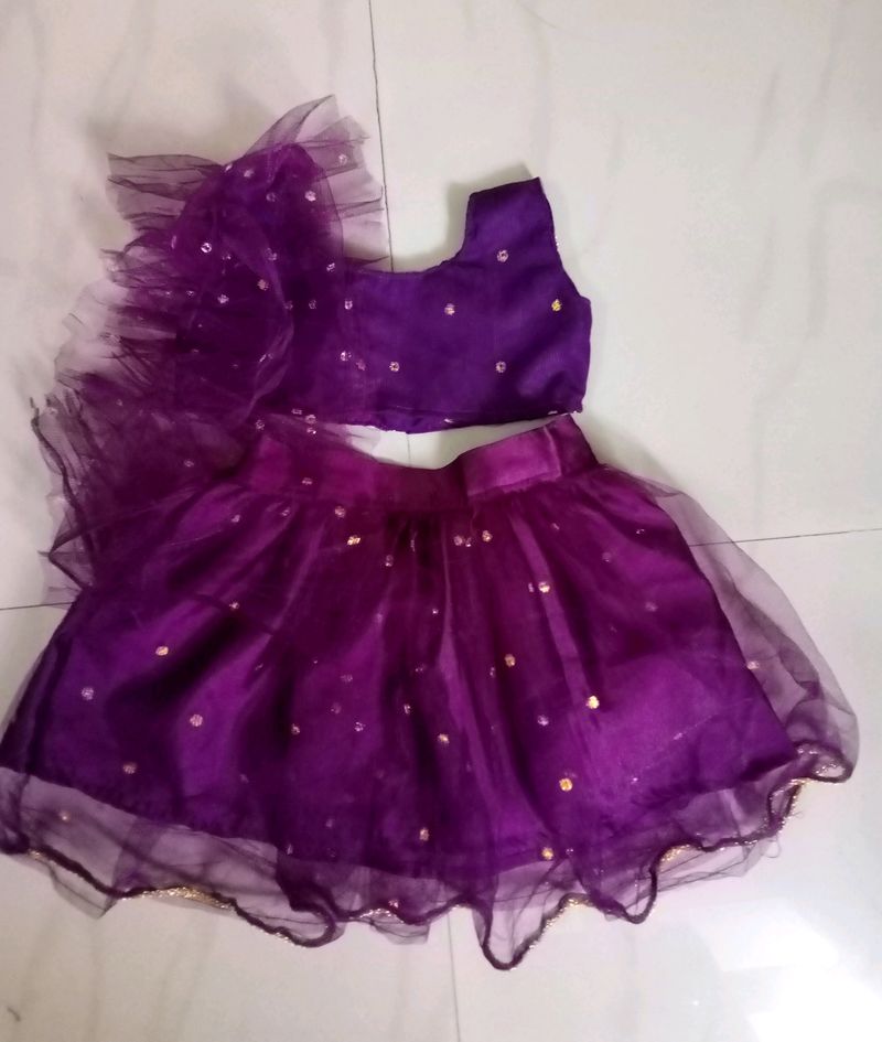 Baby Purple Lehnga