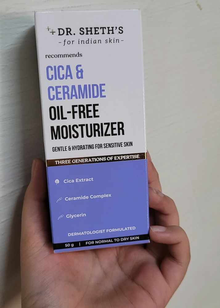 Dr. Sheth's Cica & Ceramide Oil-Free Moisturizer