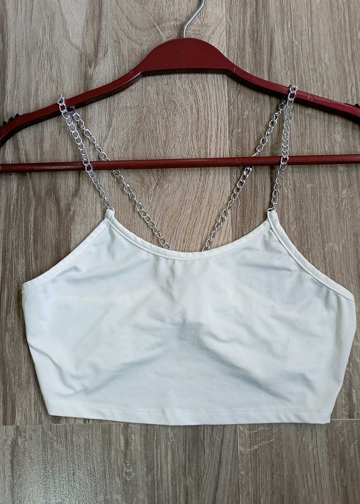 White Crop Top