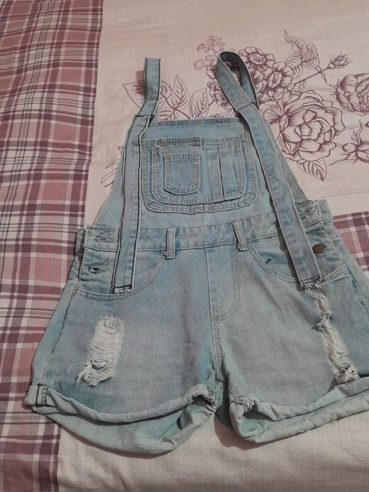 Denim Short Dungaree