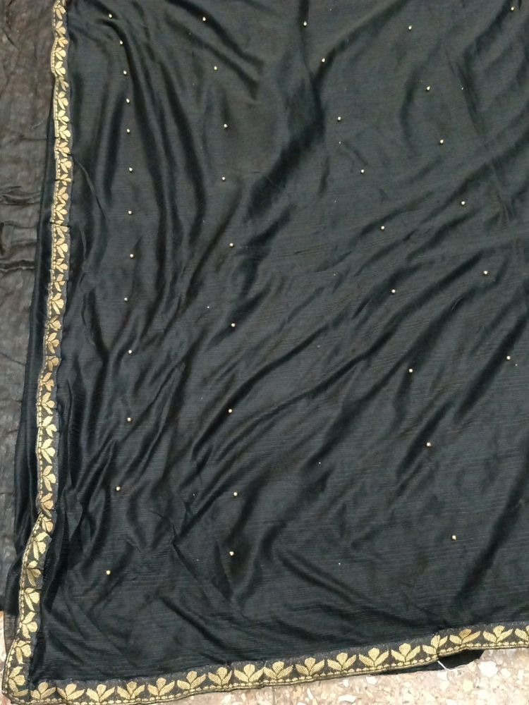 Black Chiffon Saree