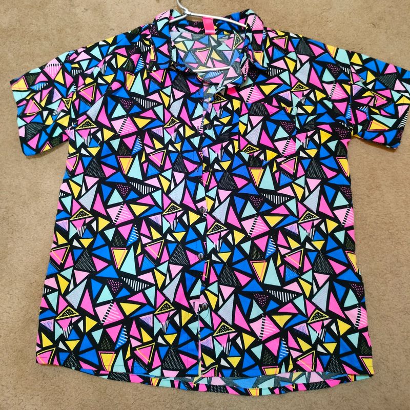 Geometric neon shirt💗