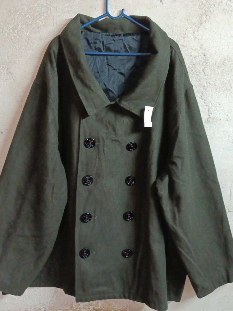 Women's Big-Ovsrsized Fashion Jacket Coat Olive