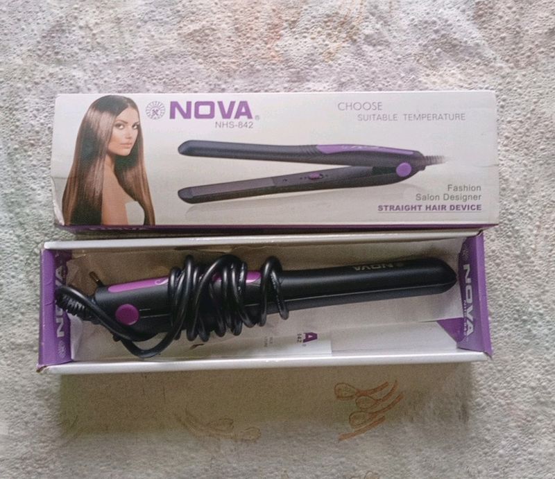 NOVA Pro Shine NHS 842 Hair Straightener $ Curly