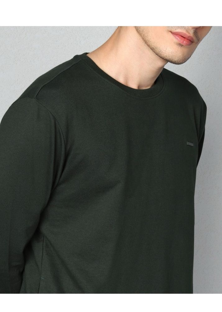 Men Green Sweatshirt