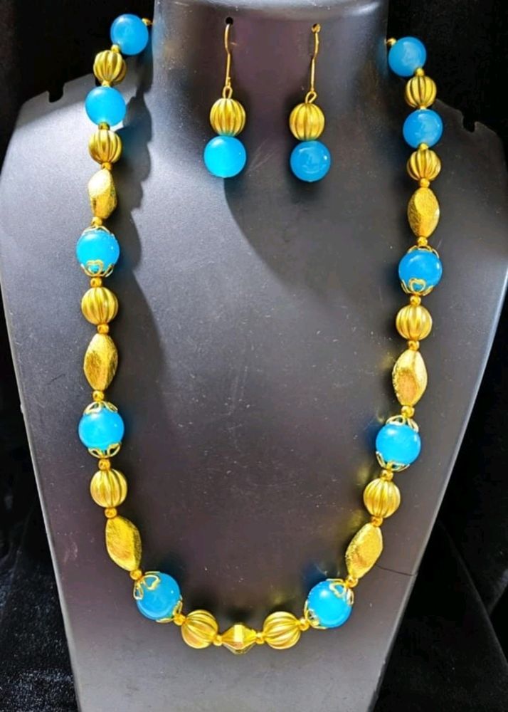 BLUE NECKLACE SET